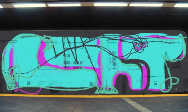 Graffiti artwork by LAVAK