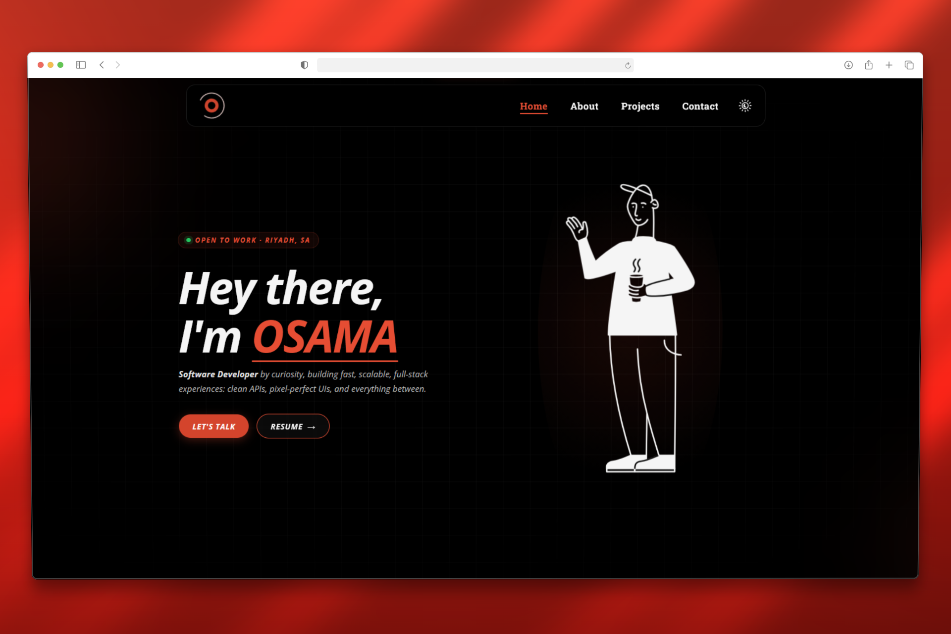 Portfolio Website πͺπ screenshot