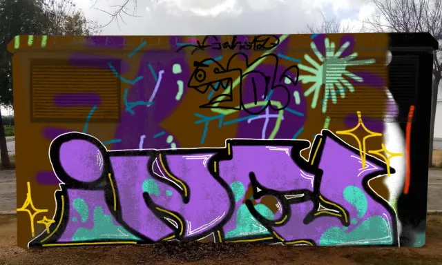 Graffiti artwork by infu