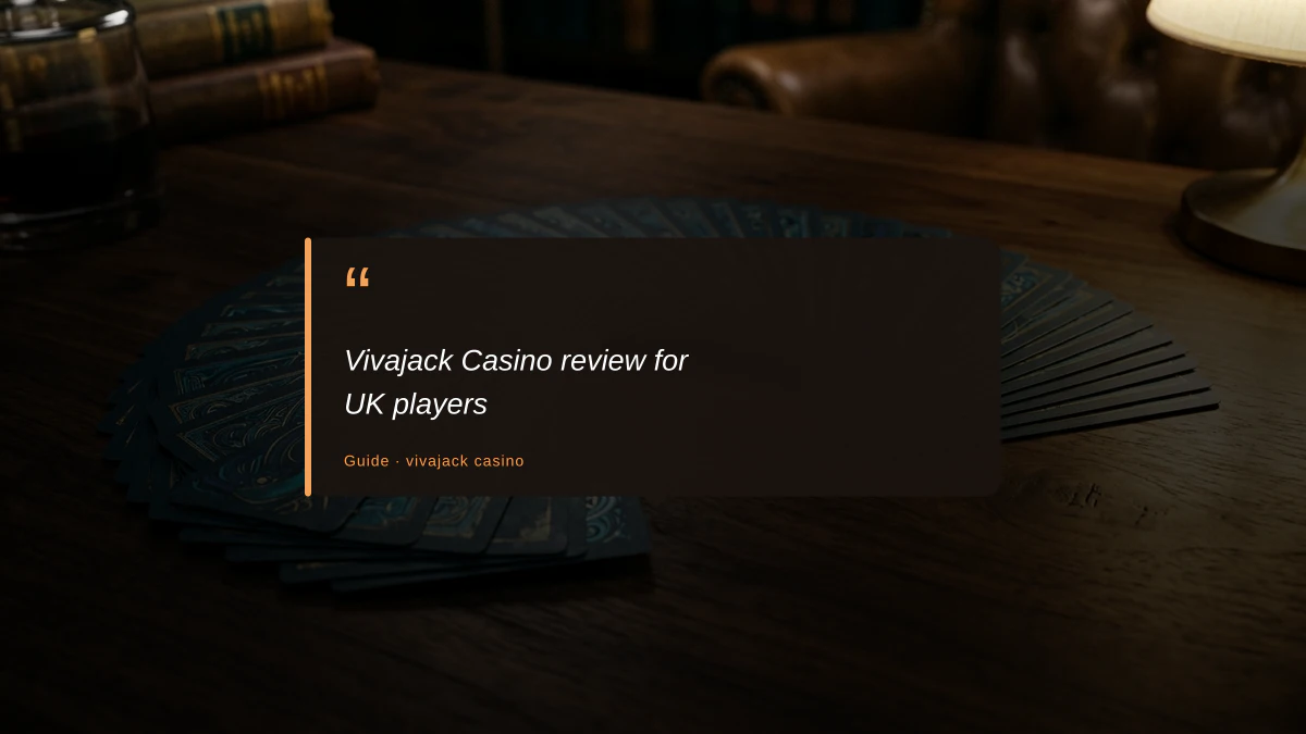 Vivajack Casino review for UK players