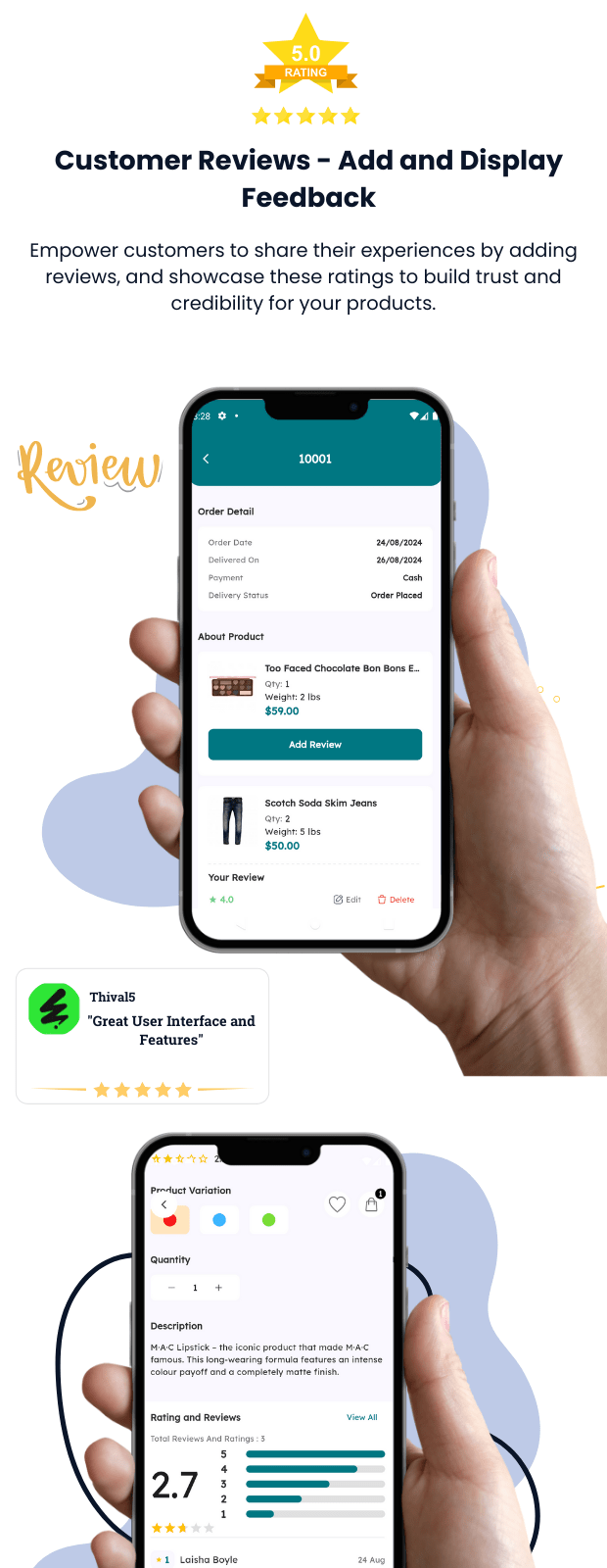 EcomCart - Flutter Modern eCommerce App Built with Laravel & Vue.js - Flutter Online Stores