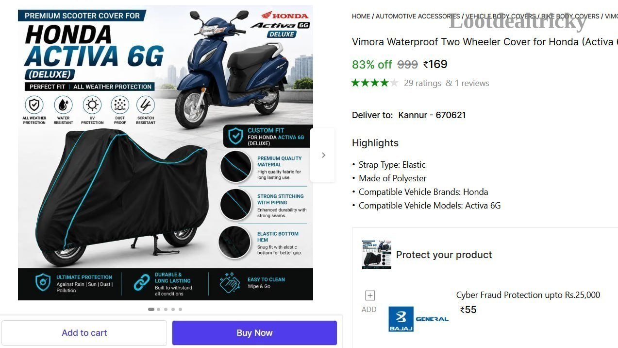   vimora Waterproof Two – Just ₹169 | Limited Time Loot Offer
