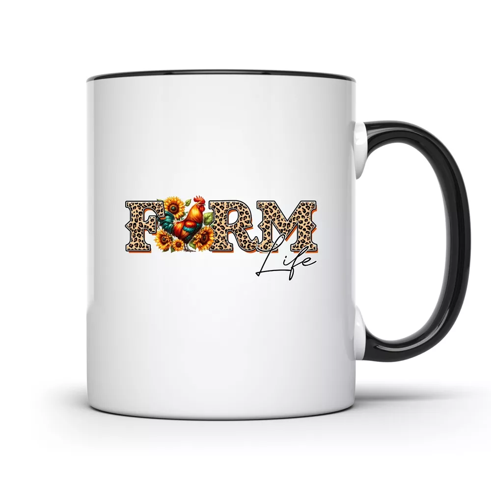 FARM LIFE 11 OUNCE FUNNY COFFEE MUG CUP