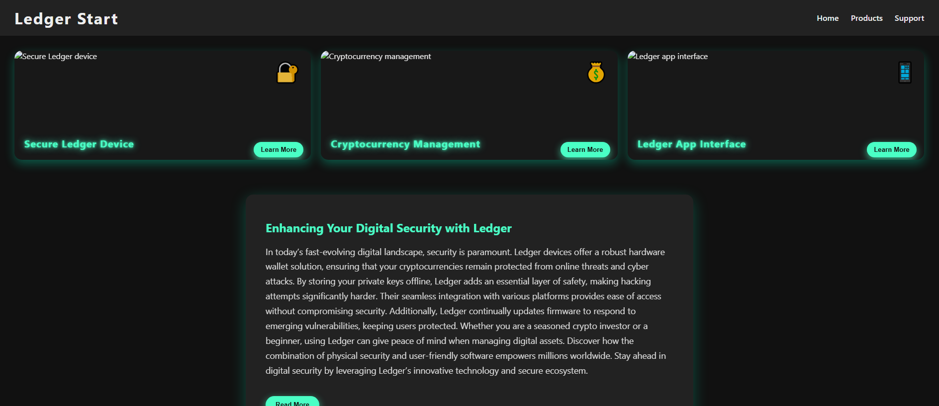 Screenshot of strrt-ledgor-io.pages.dev