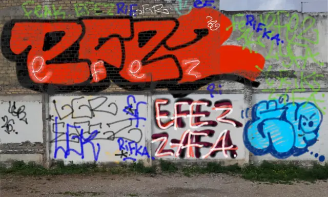 Graffiti artwork by Rickertos
