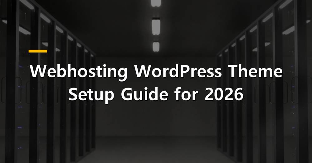 WordPress theme setup on web hosting