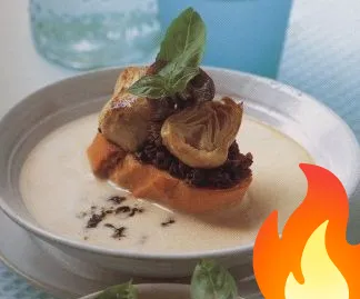 Постер Суп-пюре с гренками