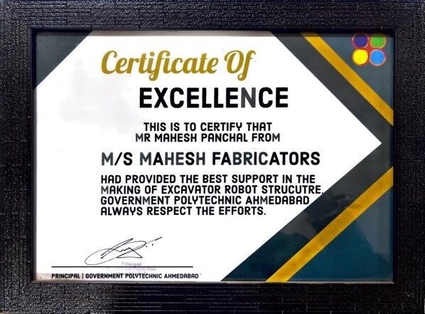 Recognition - Mahesh Fabricators
