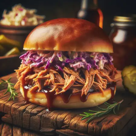 Klassiek pulled pork - Low en slow- BBQ vlees recepten - groot stuk varkensrollade voor op de barbecue - Vleeskopenbijdeboer.nl