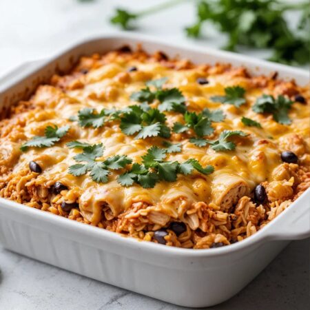 Chicken Enchilada Rice Casserole Recipe