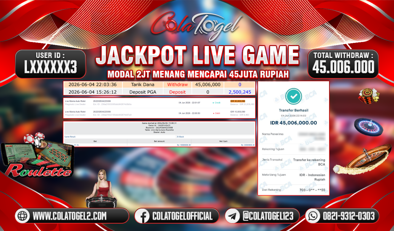 JACKPOT LIVE GAME!!