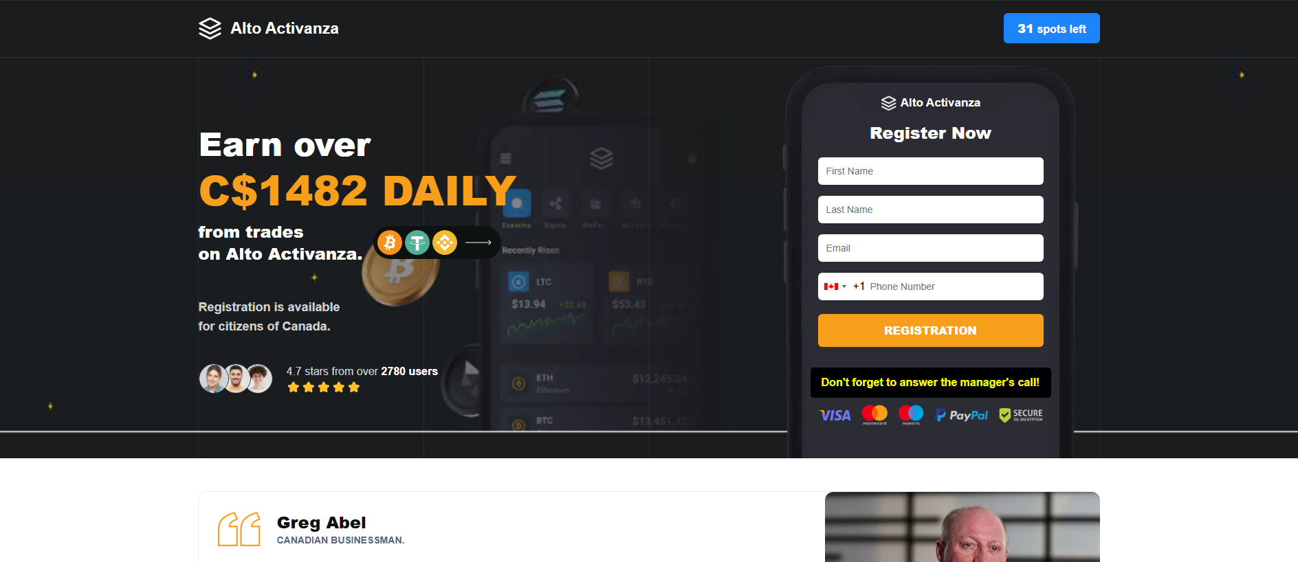 Stored capture of altoactivanza.com