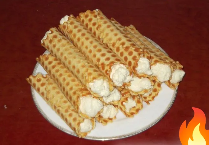 Постер Вафли-трубочки