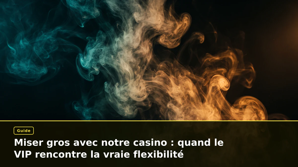 Miser gros avec notre casino : quand le VIP rencontre la vraie flexibilité