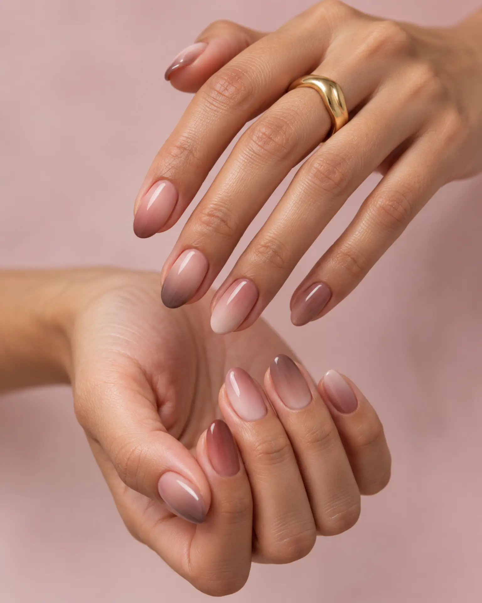 Work Tonal Ombré manicure inspiration for work nail ideas