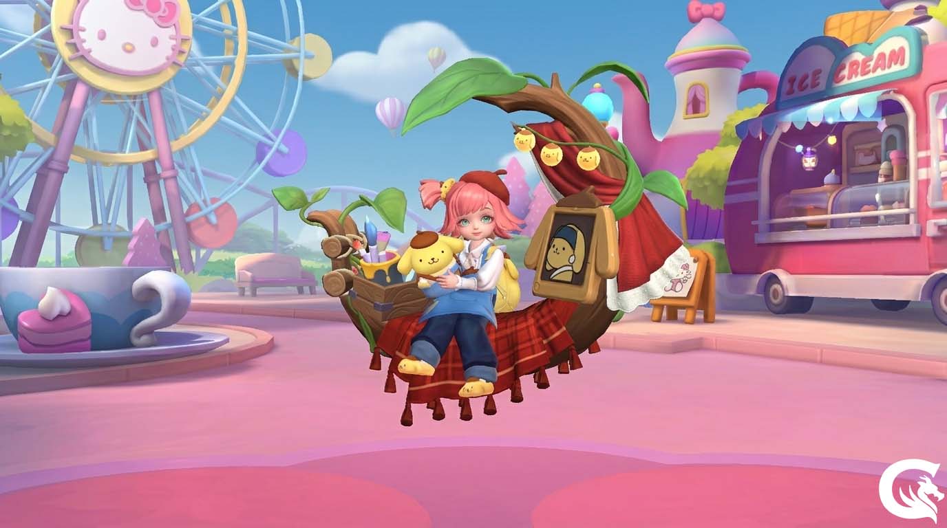 MLBB Chang'e Moon Artist Pompompurin Sanrio skin