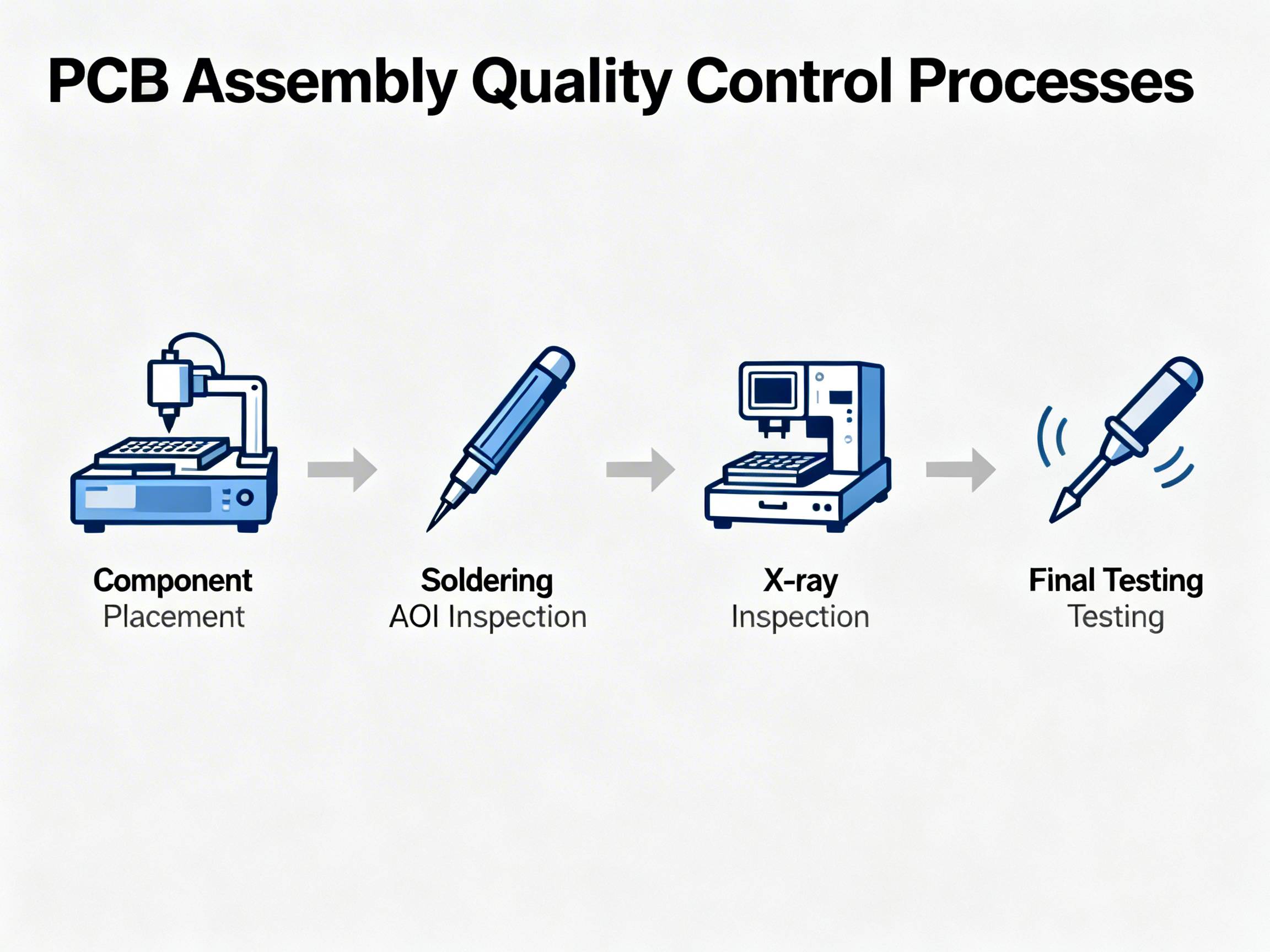 PCB quality control inspections.