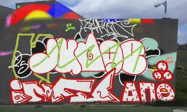 Graffiti artwork by infu