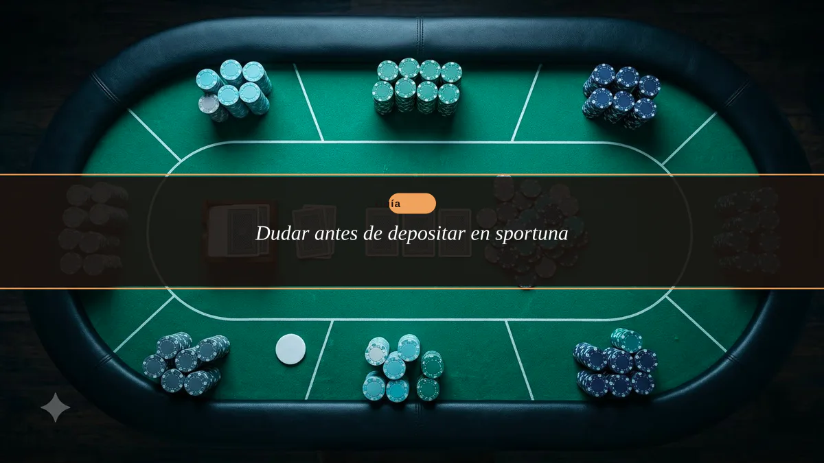 Dudar antes de depositar en sportuna