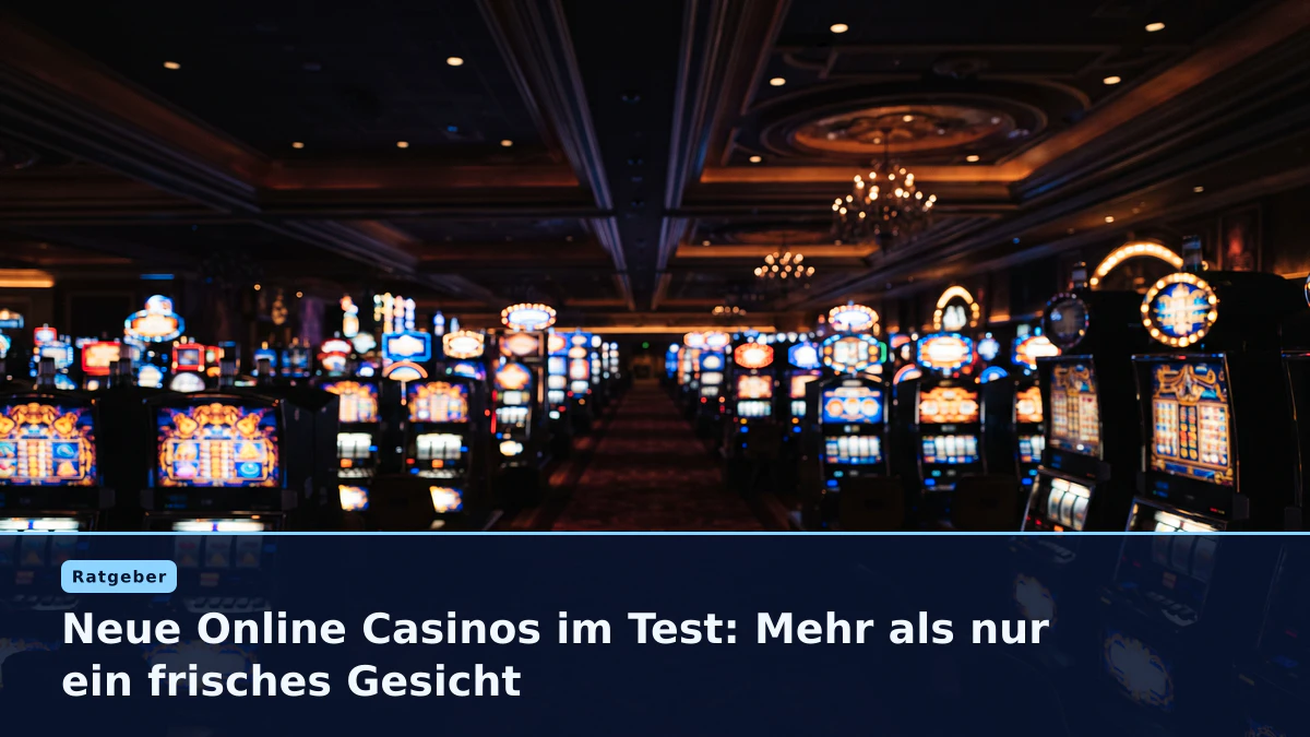 Neue Online Casinos im Test: Mehr als nur ein frisches Gesicht