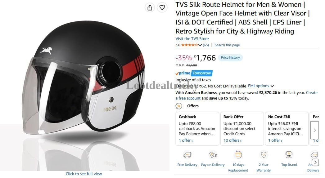 Tvs Silk Route – Just ₹1766 | Loot Lo