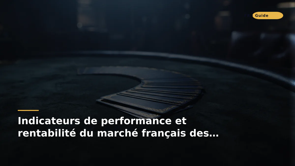 Indicateurs de performance et rentabilité du marché français des jeux d’argent en ligne