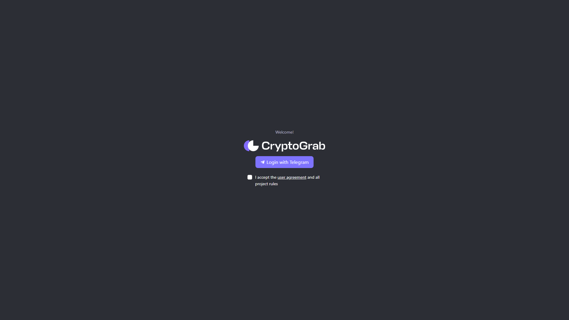 Forensic screenshot of crypto-grab.io showing the phishing page layout
