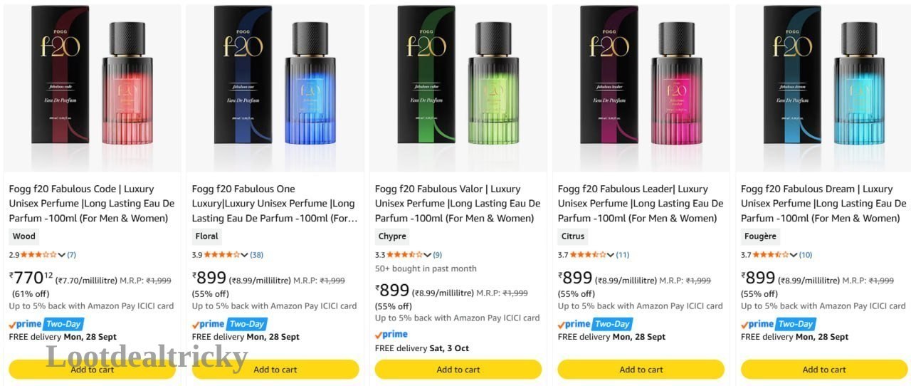 Fogg Perfume Upto – Just 60% OFF | Loot Lo
