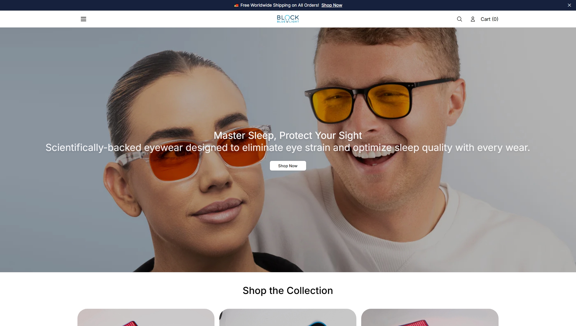 Primary capture · blockbluelightdirect.shop