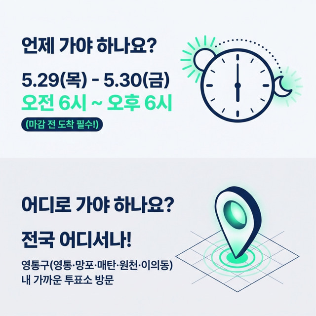 5월 30일 금요일 사전투표