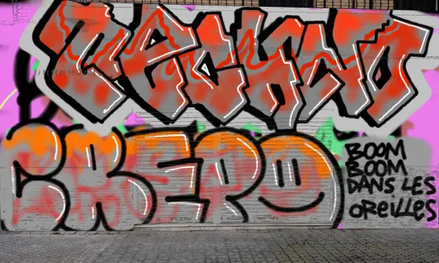 Graffiti artwork by Tkiz