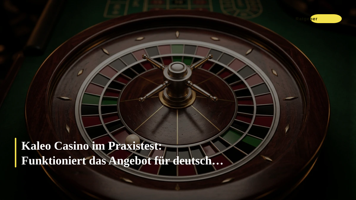 Kaleo Casino im Praxistest: Funktioniert das Angebot für deutsche Spieler?