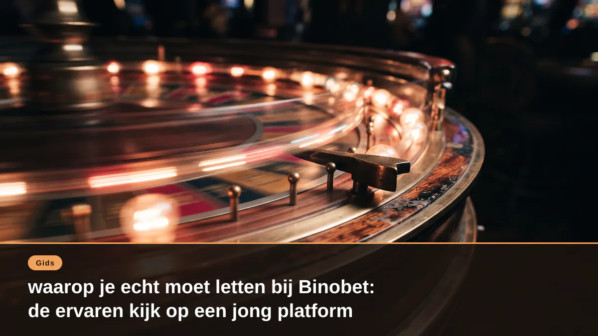 waarop je echt moet letten bij Binobet: de ervaren kijk op een jong platform