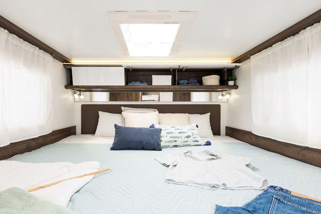 Cama trasera autocaravana
