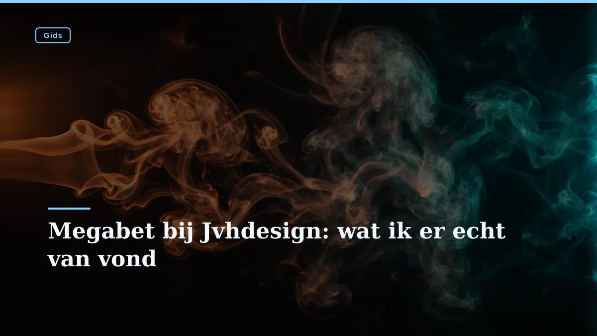 Megabet bij Jvhdesign: wat ik er echt van vond