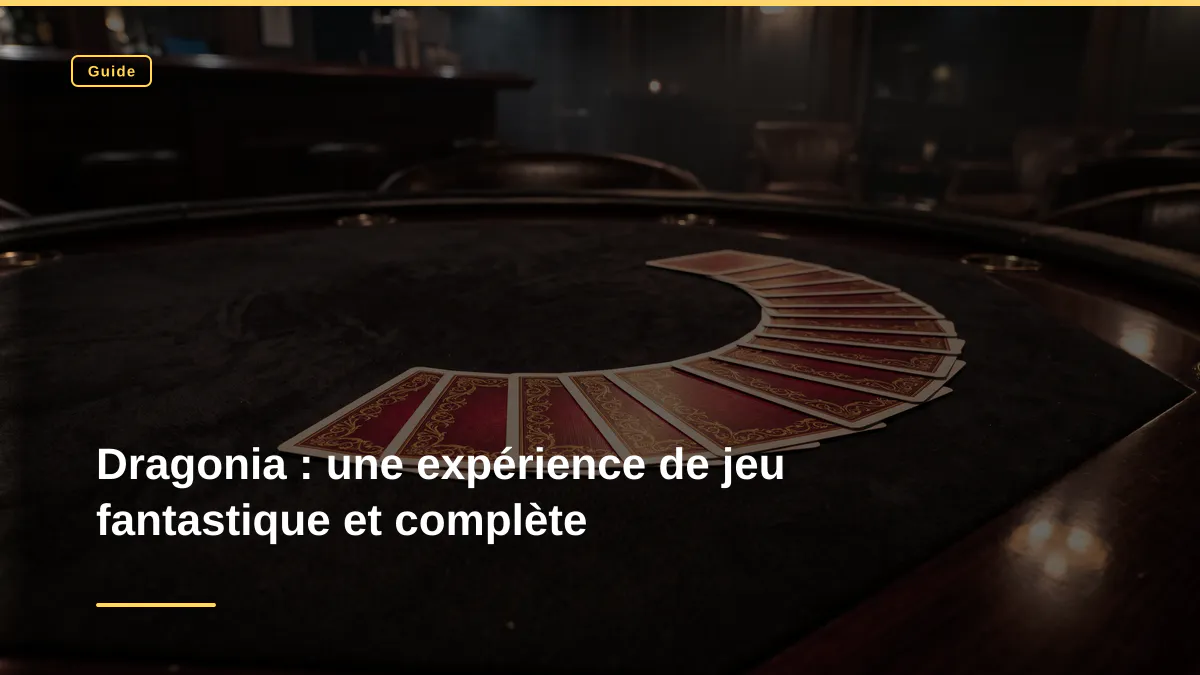 Dragonia : une expérience de jeu fantastique et complète
