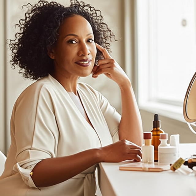 Skincare routine for perimenopause