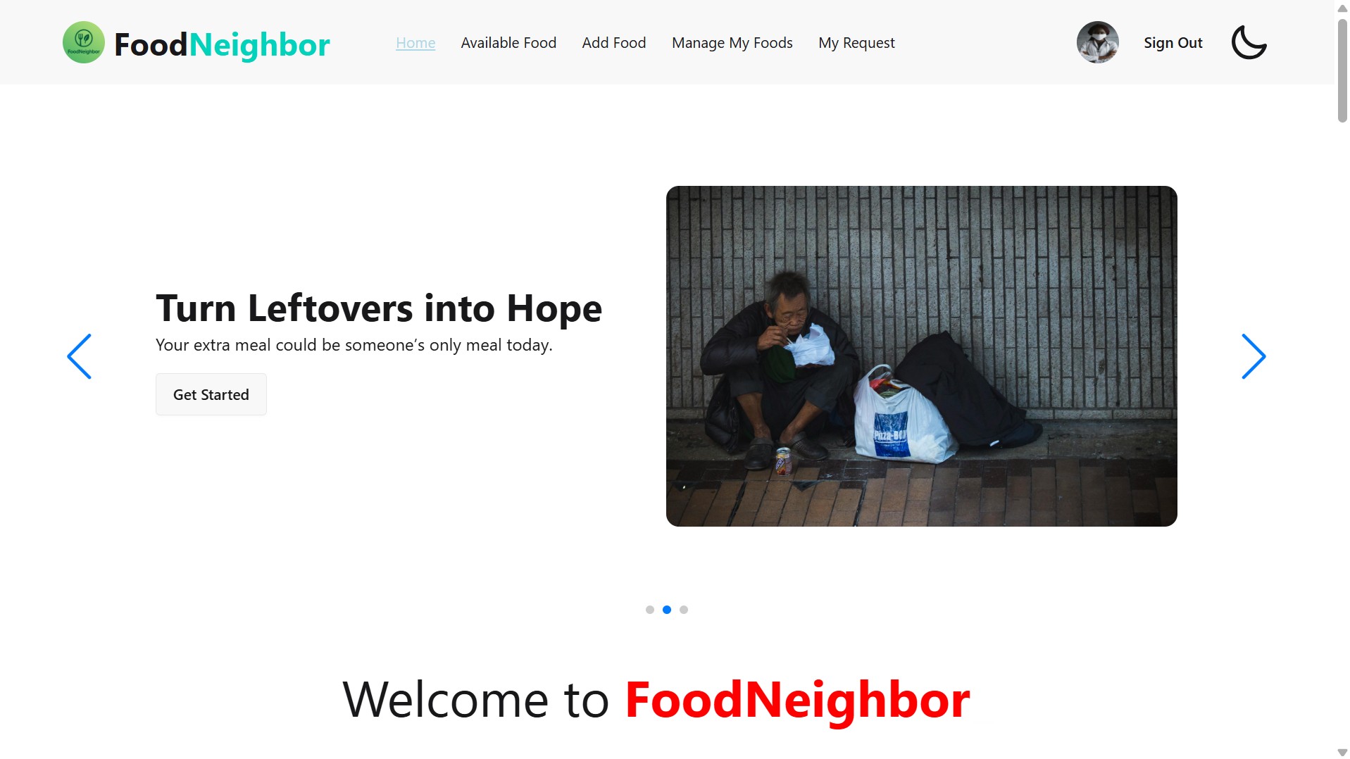 FoodNeighbor screenshot 1