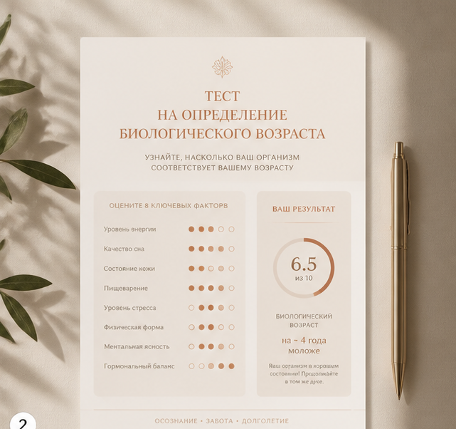 Тест на биологический возраст