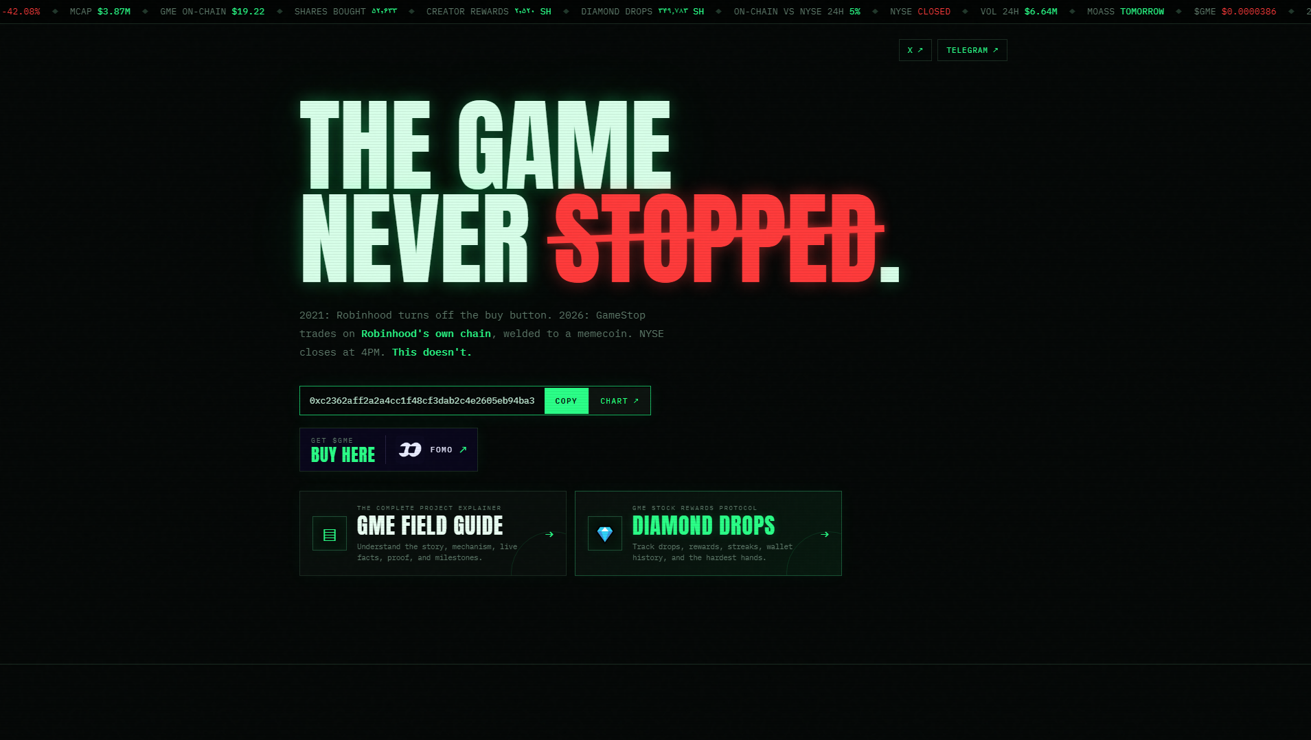 Stored capture of thegameneverstopped.com