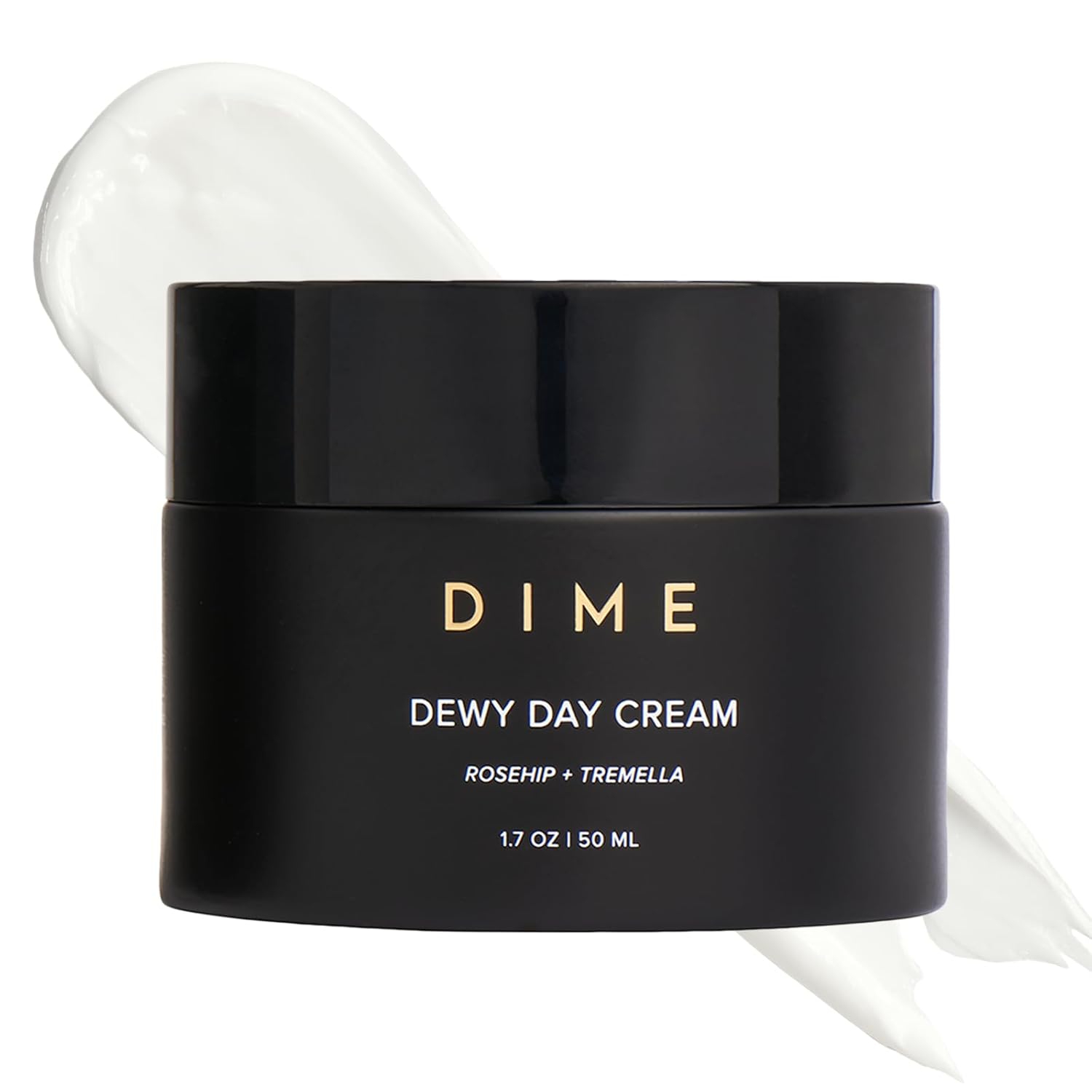 DIME Beauty Dewy Day Cream Morning Face Moisturizer with Rosehip Oil and Snow Mushroom 1.7oz