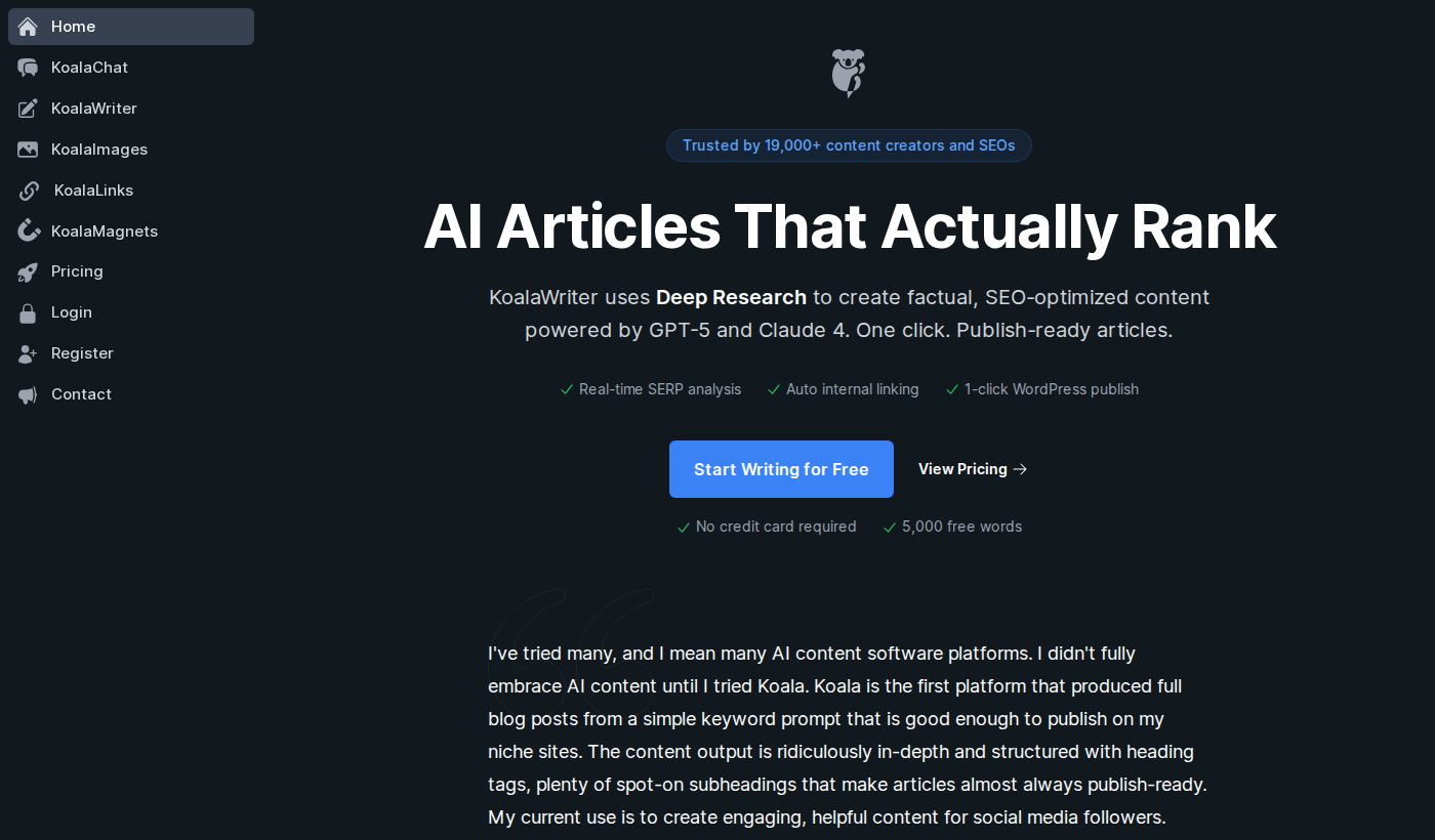 Koala AI Review 2026: SEO Writing That Actually Ranks