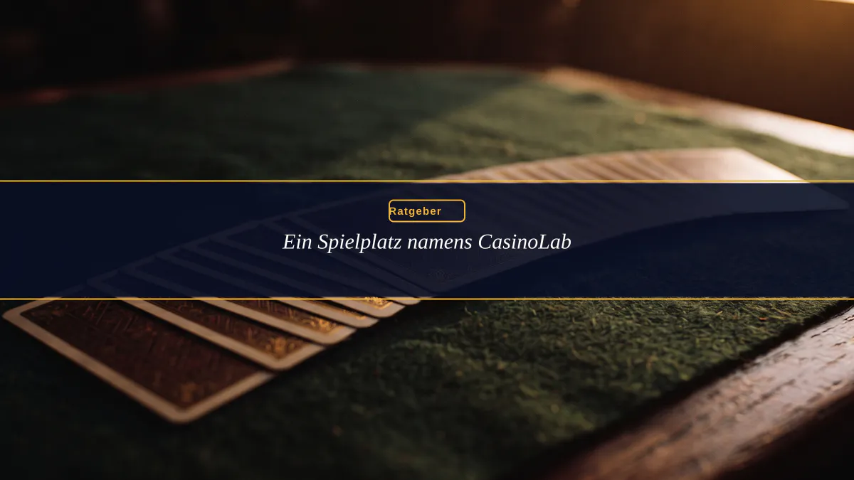 Ein Spielplatz namens CasinoLab