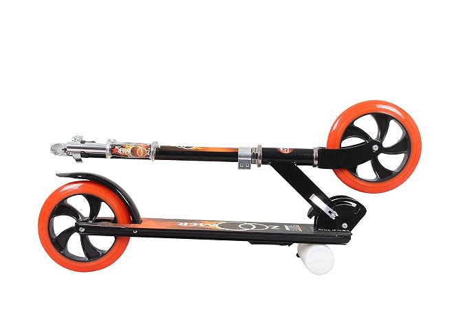 COSMIC Zoomer 5-7 Years 2 Wheel Kidss Kick Scooter with Stand - BlackOrange photo 3