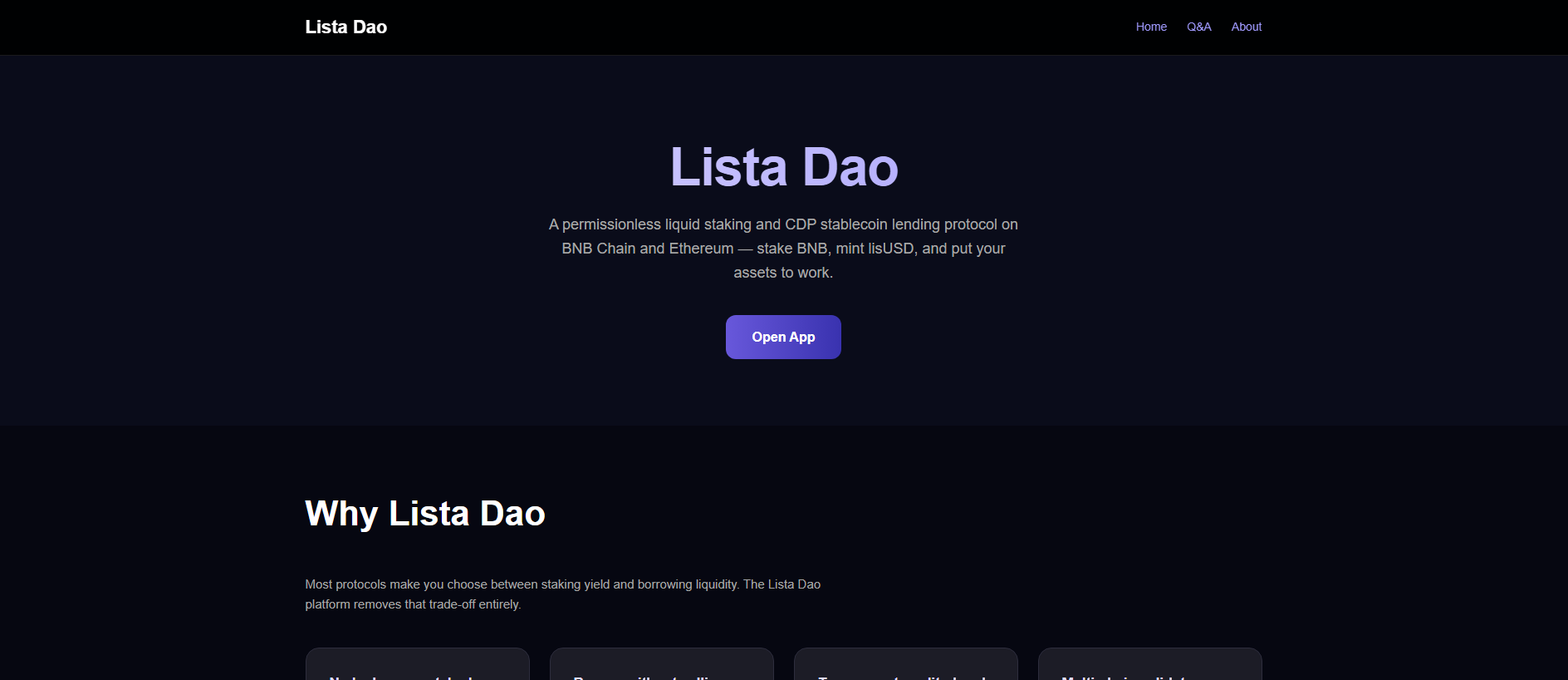 Stored capture of lista-dao.net