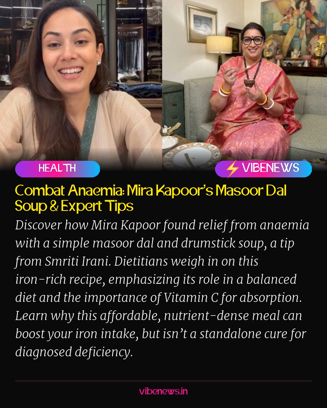 Combat Anaemia: Mira Kapoor’s Masoor Dal Soup & Expert Tips
