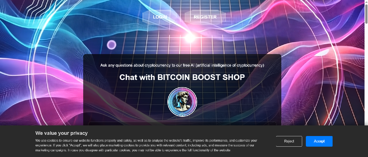 Screenshot of bitcoinboost.shop