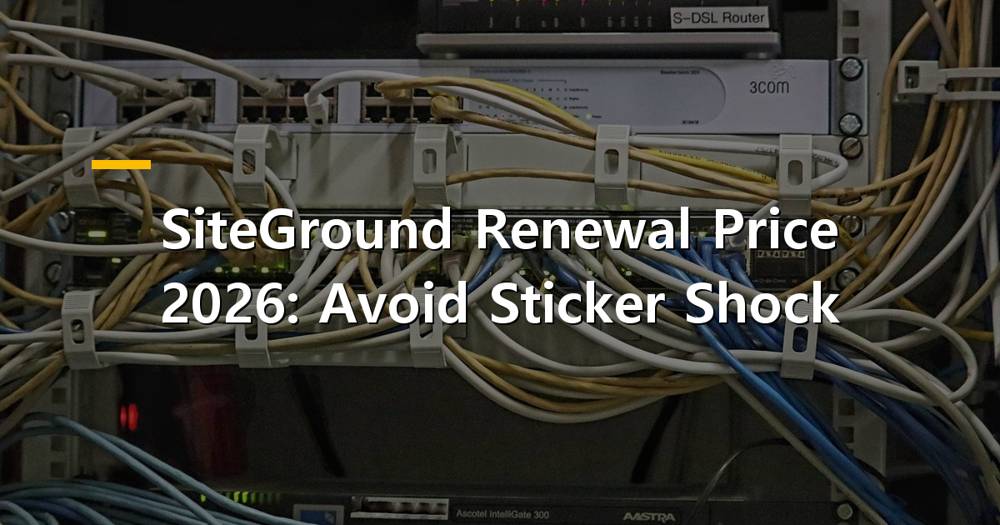 SiteGround hosting renewal prices comparison