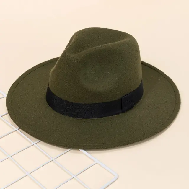 Green Wide Brim Hat