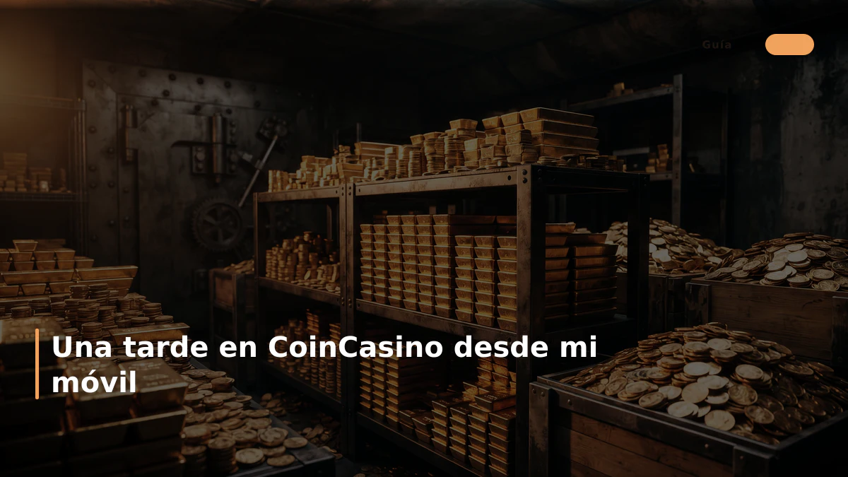 Una tarde en CoinCasino desde mi móvil